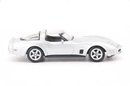 1982 Chevrolet Corvette Welly Srebrna 1:60 – zdjęcie 3
