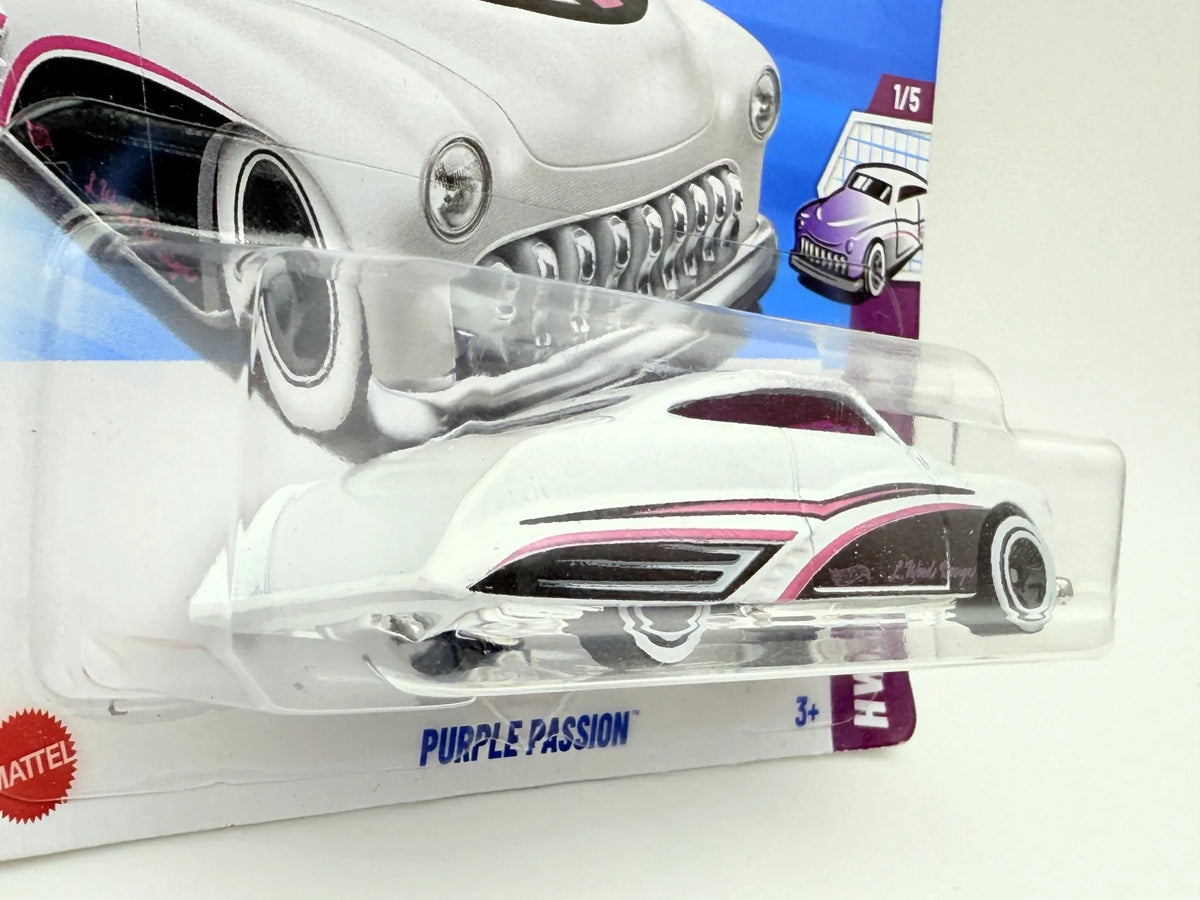 Purple Passion Hot Wheels 2025 Biały 1:64 Samochód osobowy – zdjęcie 3