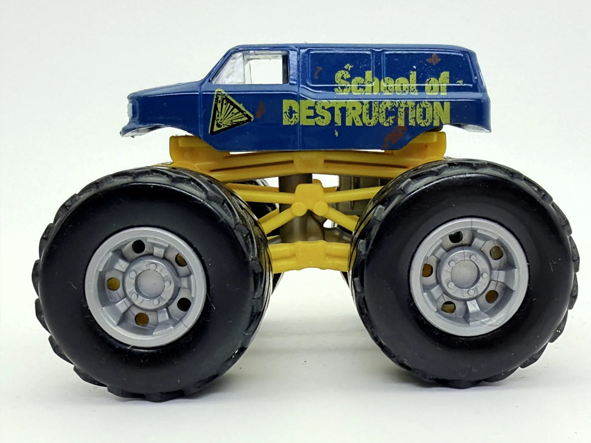 School Of Destruction Hot Wheels Niebieski 1:64 – zdjęcie 3