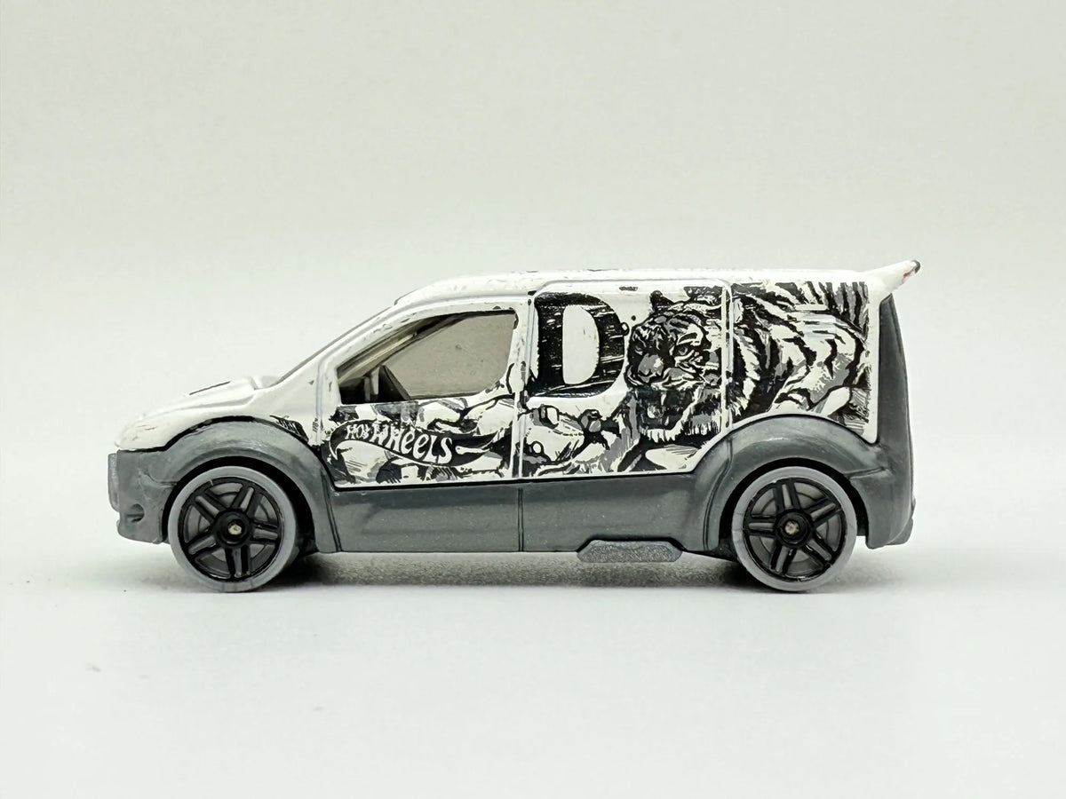 FORD TRANSIT CONNECT, HW Art Cars, Hot Wheels 2019, Die cast GHC85, 1:64 – zdjęcie 3