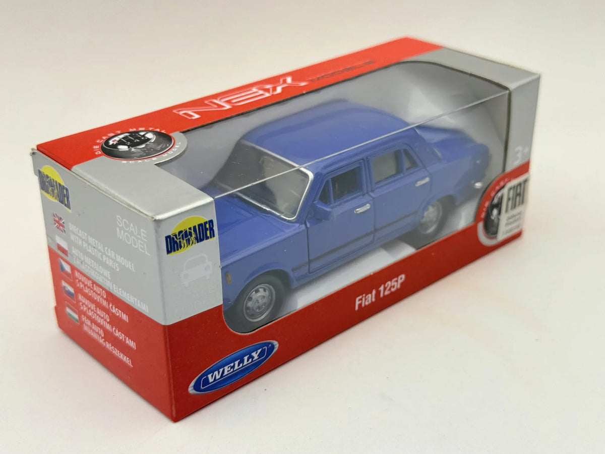 FIAT 125P NEX Welly Niebieski 1:34 – zdjęcie 3