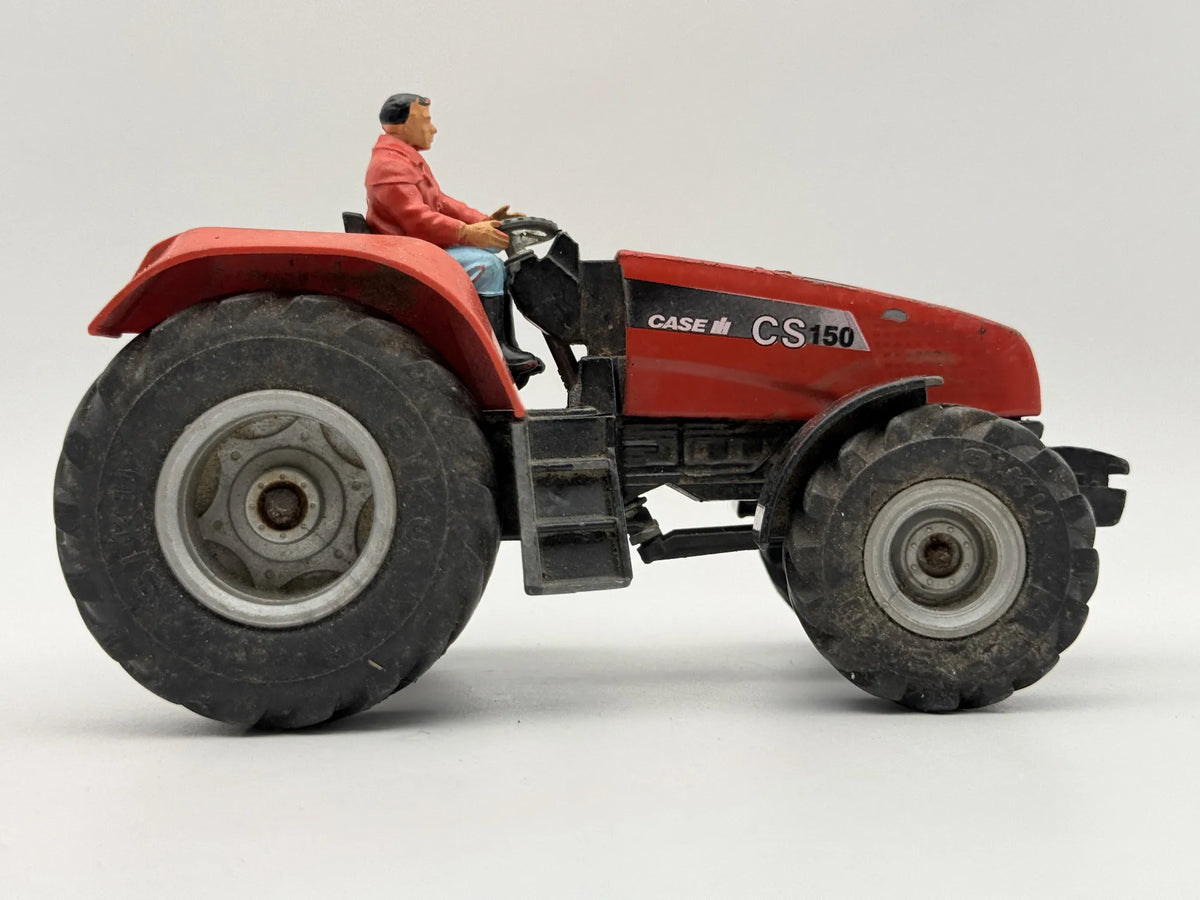 TRAKTOR CS150 CASE Z FIGURKĄ KIEROWCY Chap Mei Czerwony 1:25 – zdjęcie 3