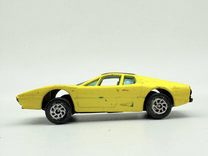 Jak Ferrari 512 S z lat 70-tych, Vintage Model Die cast Żółty 1:64 Resoraki – zdjęcie 3