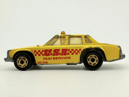Taxi Service Matchbox Żółty 1:64 Made in England – zdjęcie 3