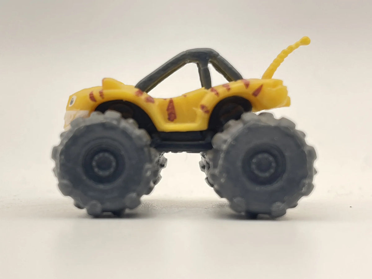 MONSTER TRUCK, Viacom 2018, Die cast 02, Żółty, 1:72, Resoraki – zdjęcie 3