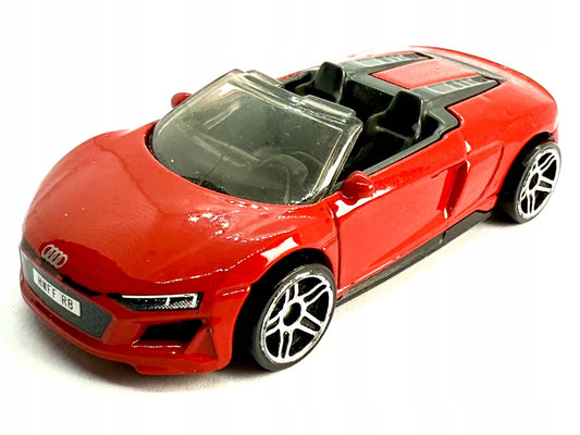 2019 Audi R8 Spyder Hot Wheels 2019 1:64 Roadster Czerwony