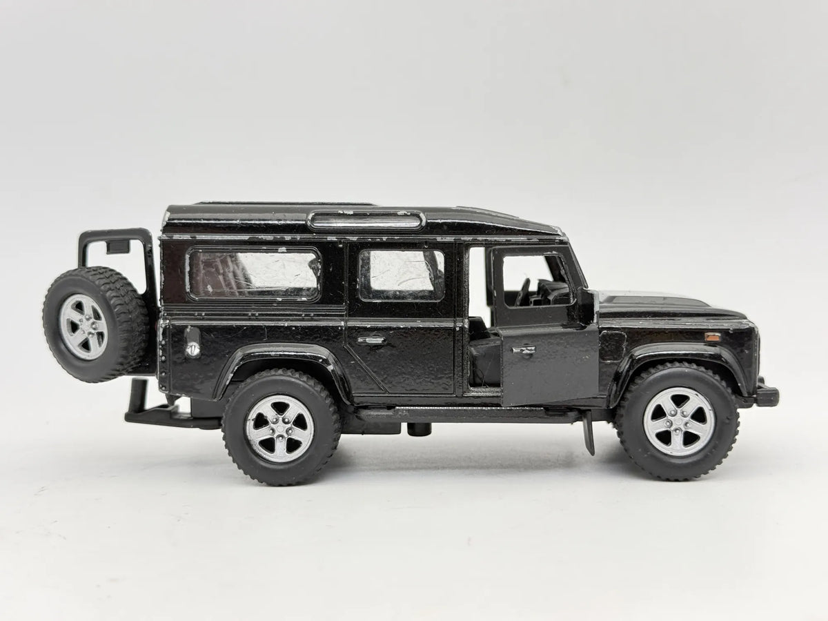 LAND ROVER DEFENDER, Unbranded Die cast, Czarny, 1:31, Resoraki – zdjęcie 3