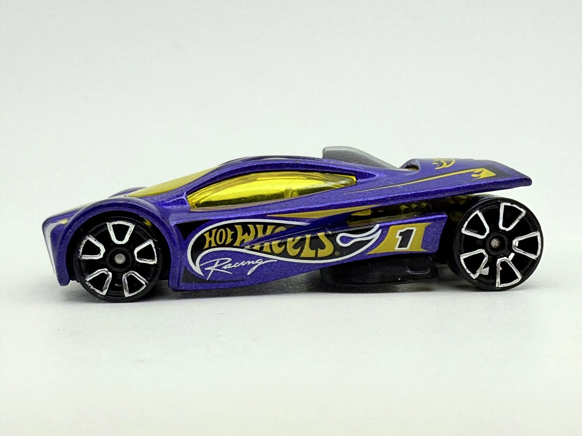 Sling Shot, Hot Wheels 2001, die cast resoraki, fioletowy, 1:64 – zdjęcie 3