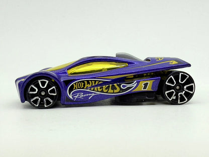 Sling Shot, Hot Wheels 2001, die cast resoraki, fioletowy, 1:64 – zdjęcie 3