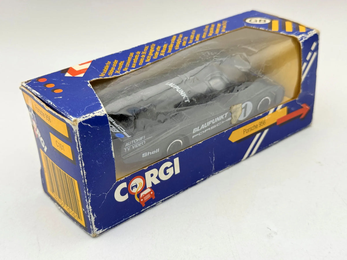 TURBOS PORSCHE 956 BLAUPUNKT Corgi 1984 Czarny 1:43 Made in Gt Britain – zdjęcie 3