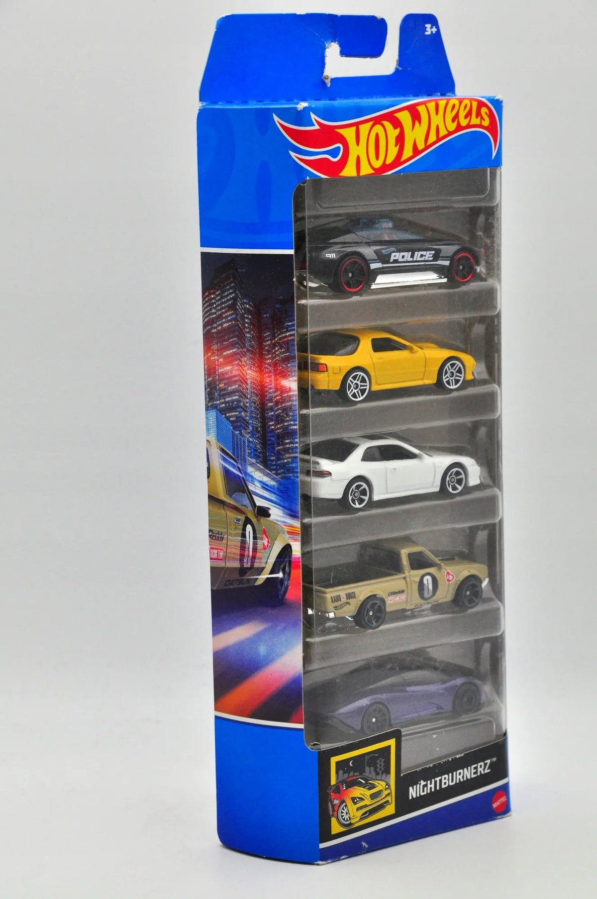 5 PACK HOT WHEELS "NIGHTBURNERZ", Hot Wheels 2022, Resoraki, 5 PAK, 1:64 – zdjęcie 3