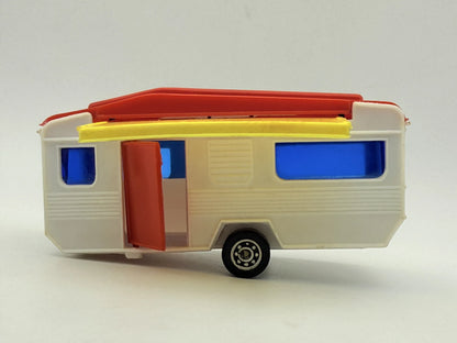 KEMPING, WOHNWAGEN (CARAVAN) Z WYSUWANĄ MARKIZĄ, 1975–82, Biały, 1:55 – zdjęcie 3