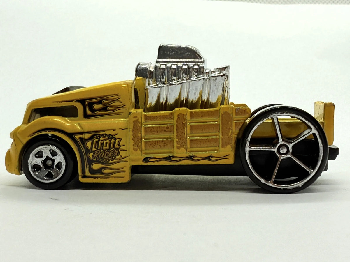 Crate Racer Hot Wheels 2015 Żółty 1:64 – zdjęcie 3