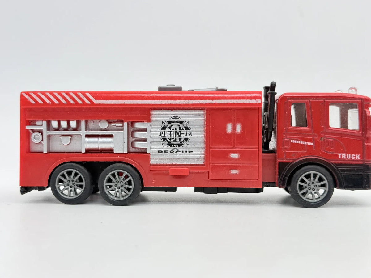 FIRE DEPT TRUCK (STRAŻ POŻARNA), Die cast, Czerwony, 1:43, Resoraki – zdjęcie 3