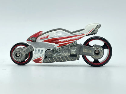 CANYON CARVER, MOTOCYKL, Hot Wheels, Resoraki, Die cast, Srebrny, 1:64 – zdjęcie 3