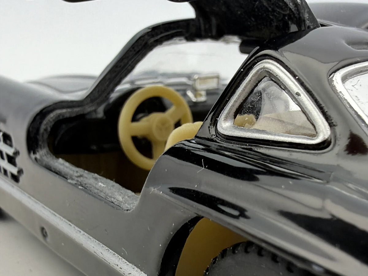 1954 MERCEDES-BENZ 300SL, Kinsmart, Die cast KT5346, Czarny, 1:33, Resoraki – zdjęcie 3
