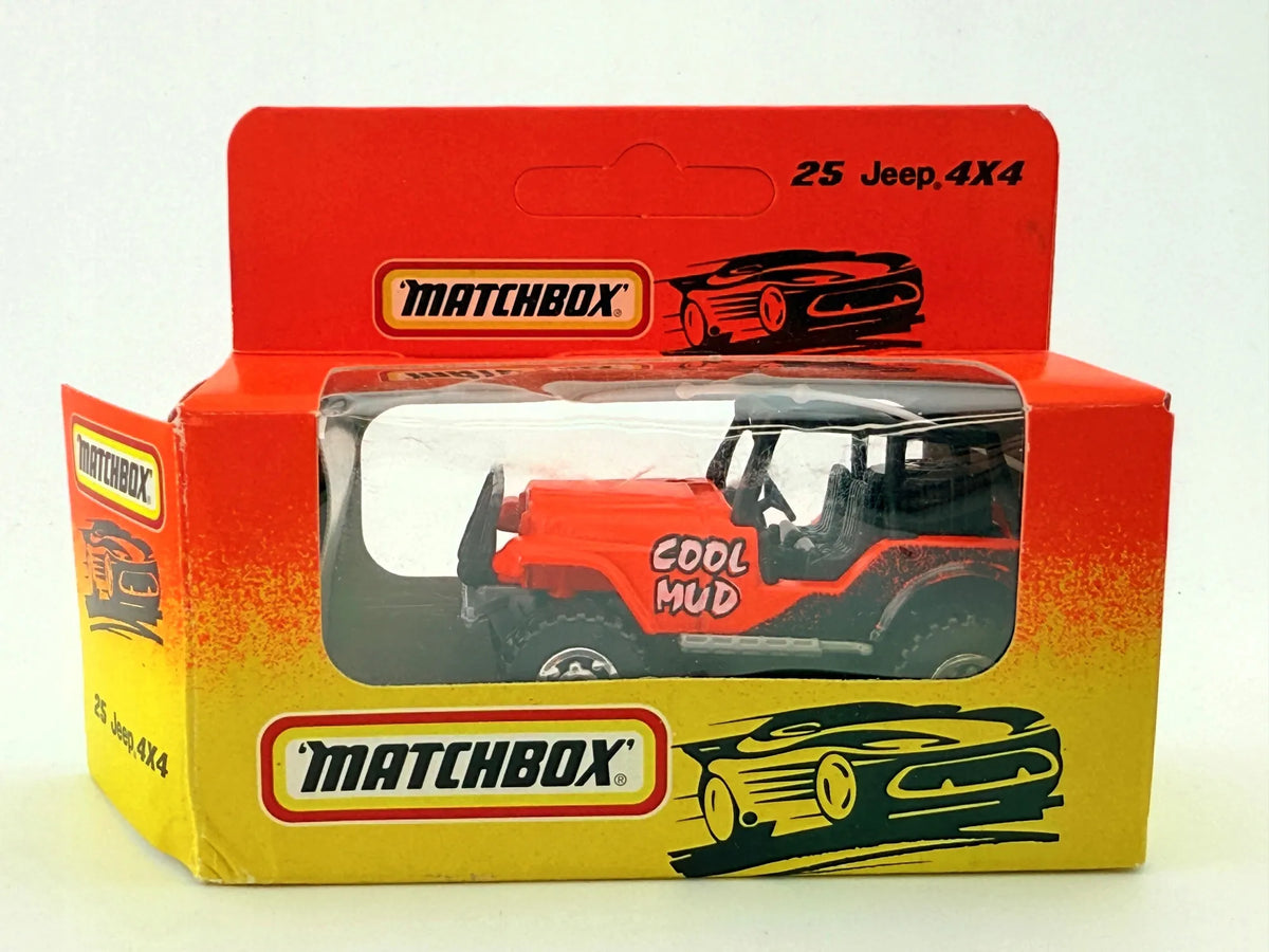 JEEP 4X4, Matchbox, Resoraki, Die cast 11125, Czerwony, 1:64 – zdjęcie 3