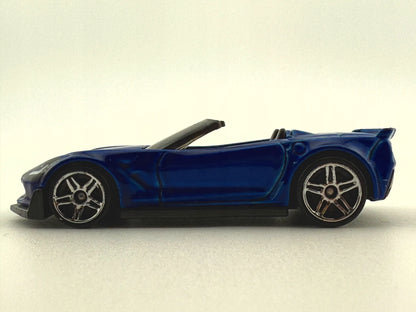 Corvette C7 Z06 Convertible Hot Wheels 2017 Niebieski 1:64 – zdjęcie 3