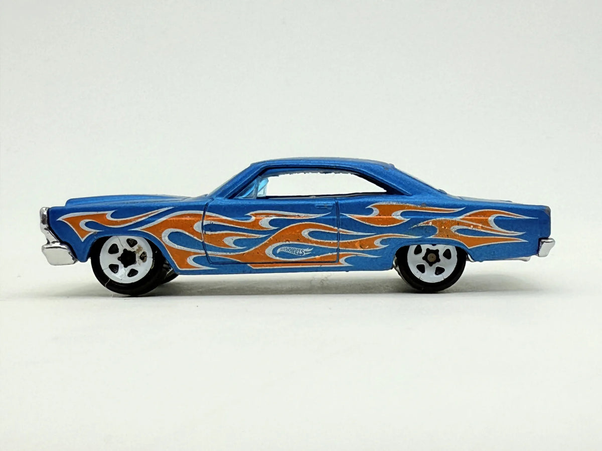 66 Ford Fairlane Gt Hot Wheels Niebieski 1:64 – zdjęcie 3