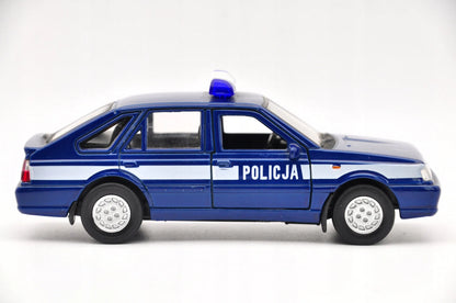 FSO Polonez Caro Plus Policja Welly 1:34 Radiowóz Biało-Niebieski – zdjęcie 3