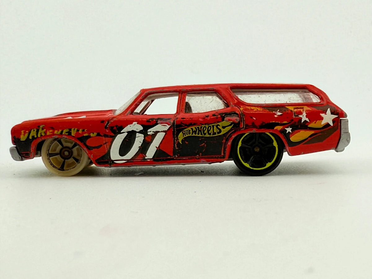 '70 Chevelle Mainline Hot Wheels 2008 Czerwony 1:64 – zdjęcie 3