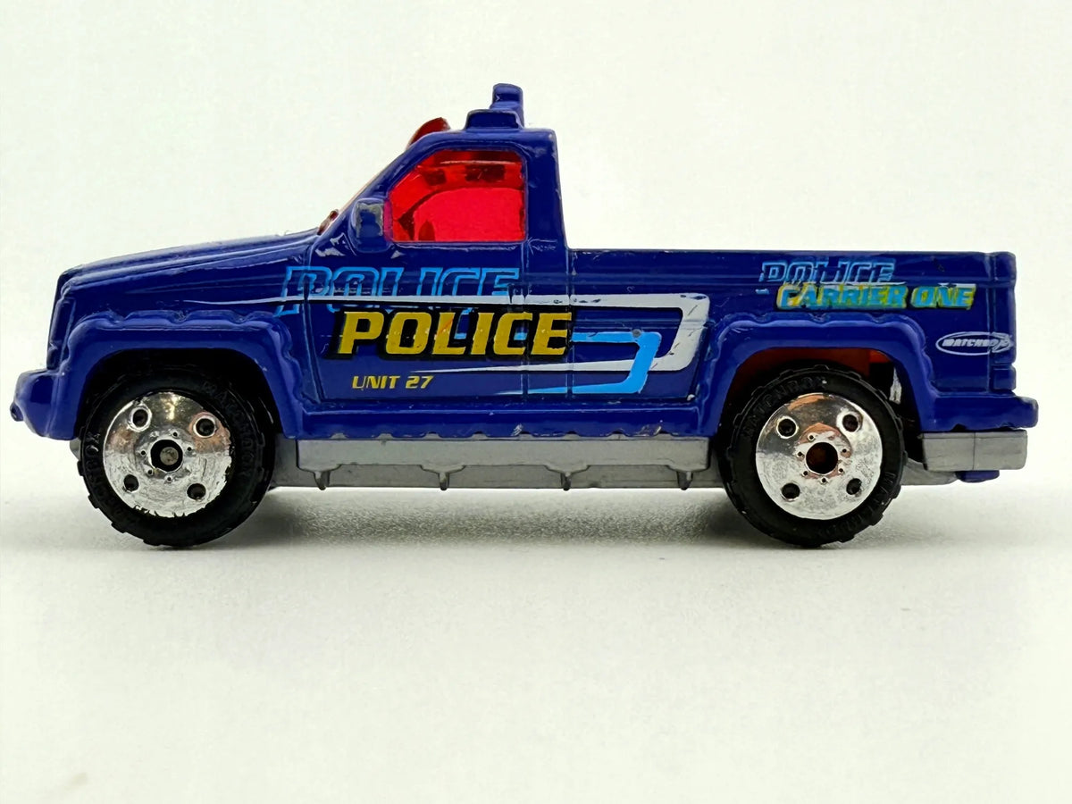 TROOP CARRIER POLICE, Matchbox 2000, Die cast, Niebieski, 1:64, Resoraki – zdjęcie 3
