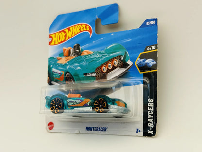 Monteracer Hot Wheels 2025 X-Raycers 1:64 Blister Turkusowy – zdjęcie 3