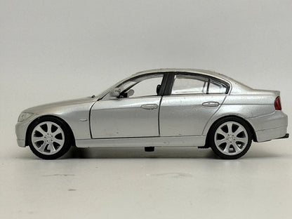 BMW 3SERIES, Unbranded, Die cast, Srebrny, 1:37, Resoraki – zdjęcie 3