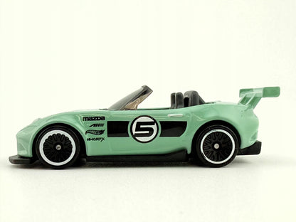 MAZDA MX-5 MIATA, Hot Wheels 2015, Die cast DHP05, Miętowy, 1:64, Resoraki – zdjęcie 3