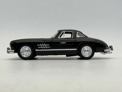 1954 MERCEDES-BENZ 300SL, Kinsmart, Die cast KT5346, Czarny, 1:33, Resoraki – zdjęcie 4