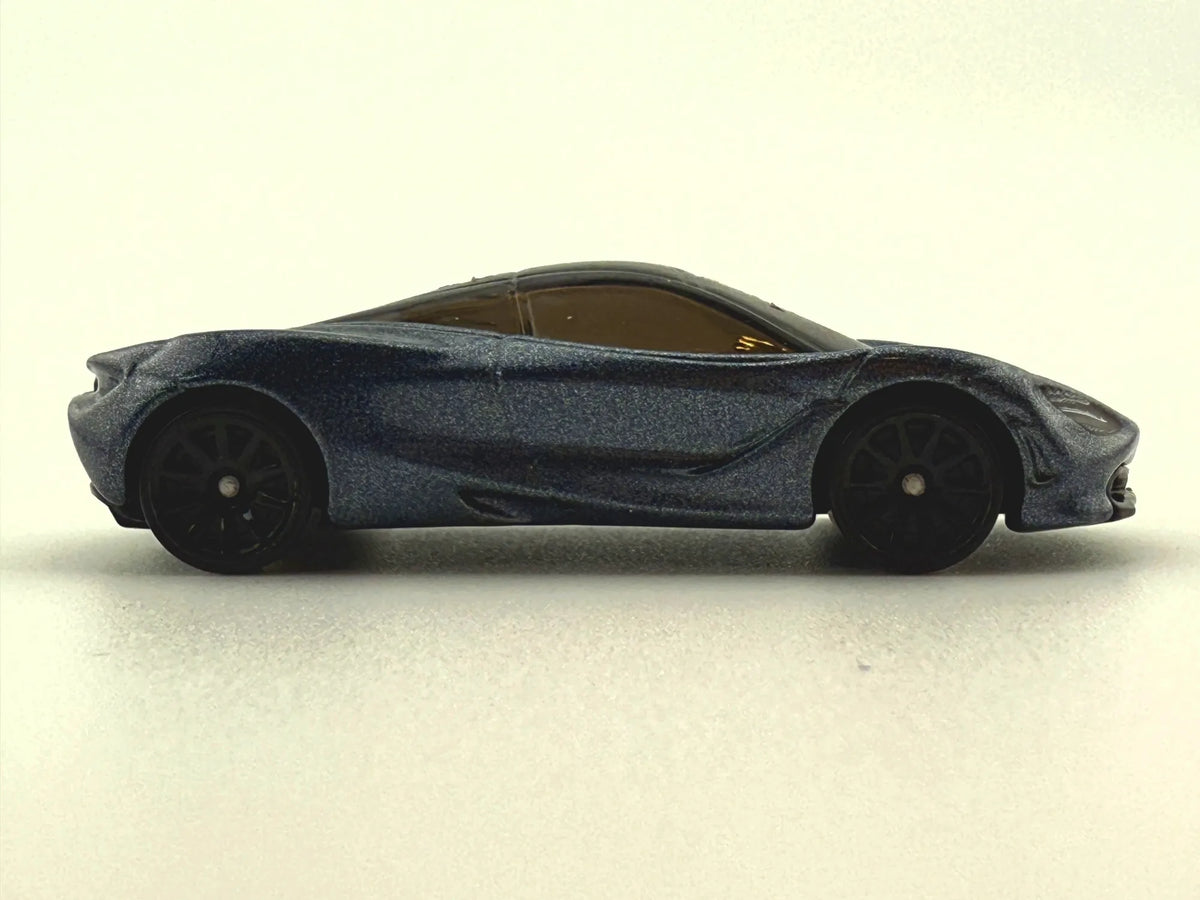 MCLAREN 720S, Hot Wheels 2017, Die cast NO3, Niebieski grafit 1:64 Resoraki – zdjęcie 4
