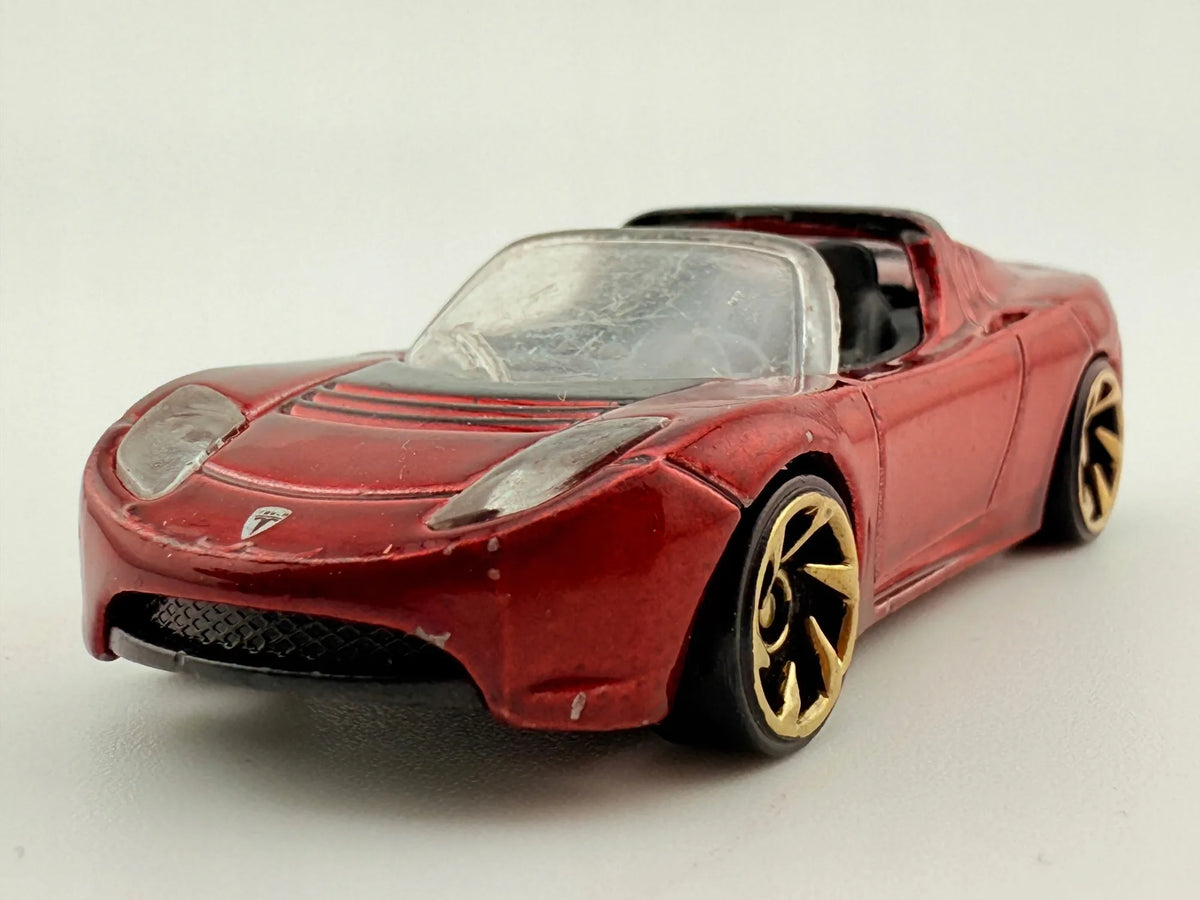 2008 Tesla Roadster Hot Wheels 2008 Czerwony 1:64 – zdjęcie 4