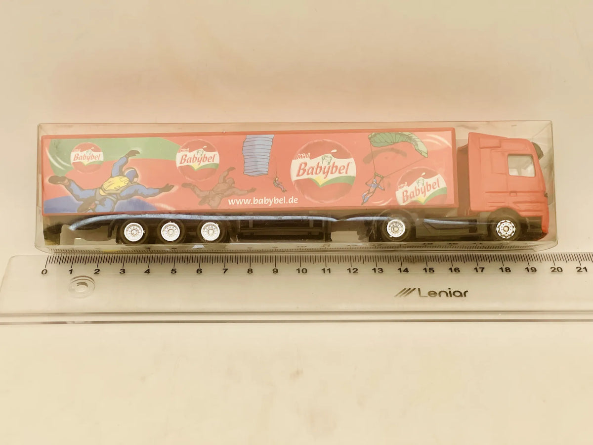 Mercedes Actros Grell 1:87 Ciężarówka Promocyjna Babybel Blister Czerwony – zdjęcie 4