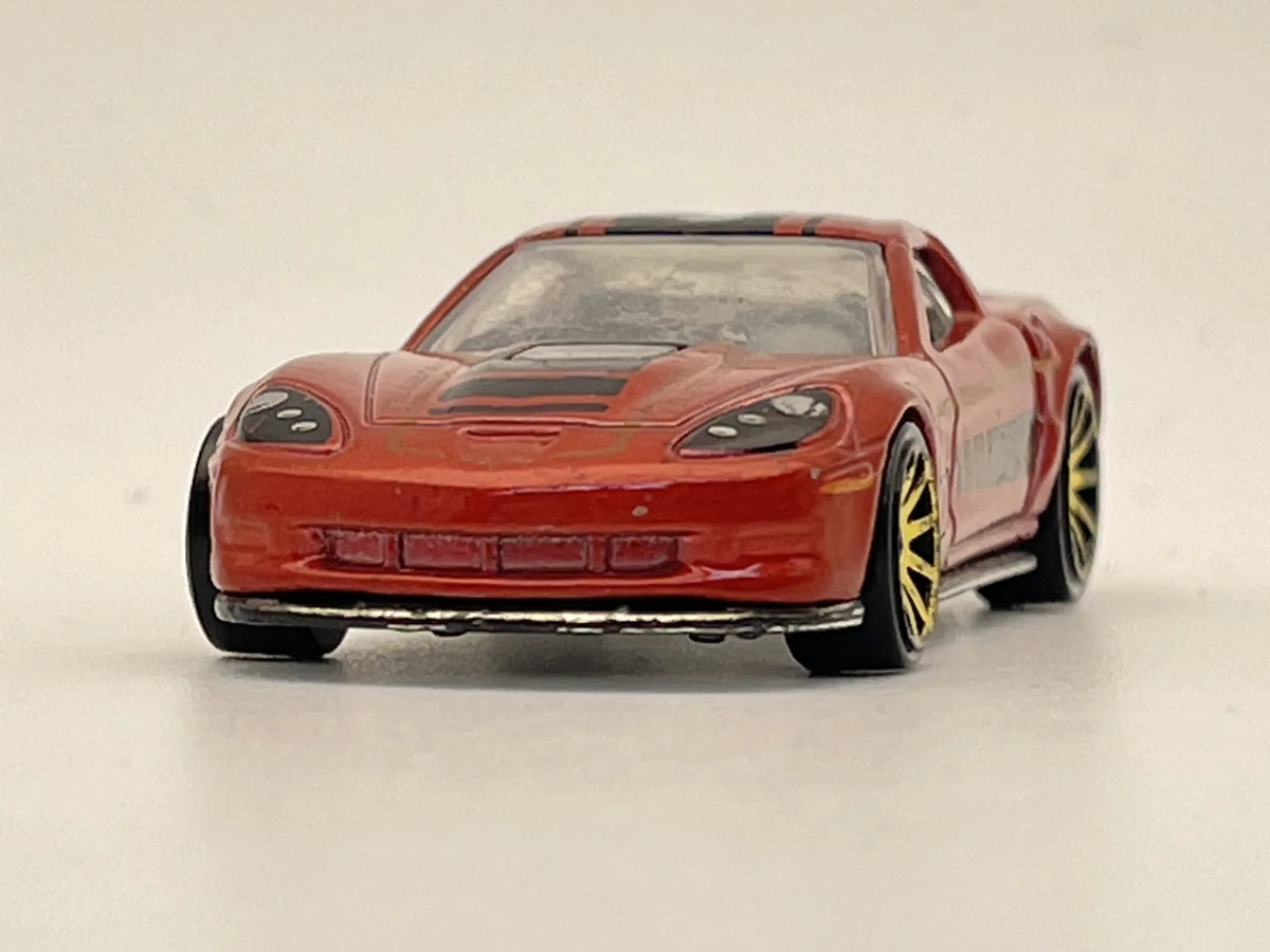 09 corvette zr1, Hot Wheels, Resoraki, Die cast, Czerwony 1:64 – zdjęcie 4