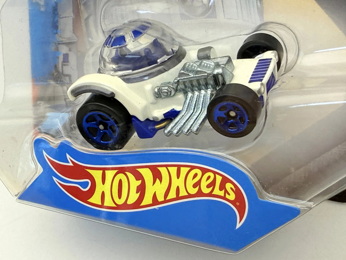 STAR WARS R2-D2 CHARACTER CAR Hot Wheels 2014 Biały 1:64 – zdjęcie 4