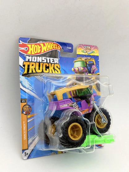 TUK N' ROLL MONSTER TRUCK Snack Pack Hot Wheels 2024 Fioletowy 1:64 – zdjęcie 4