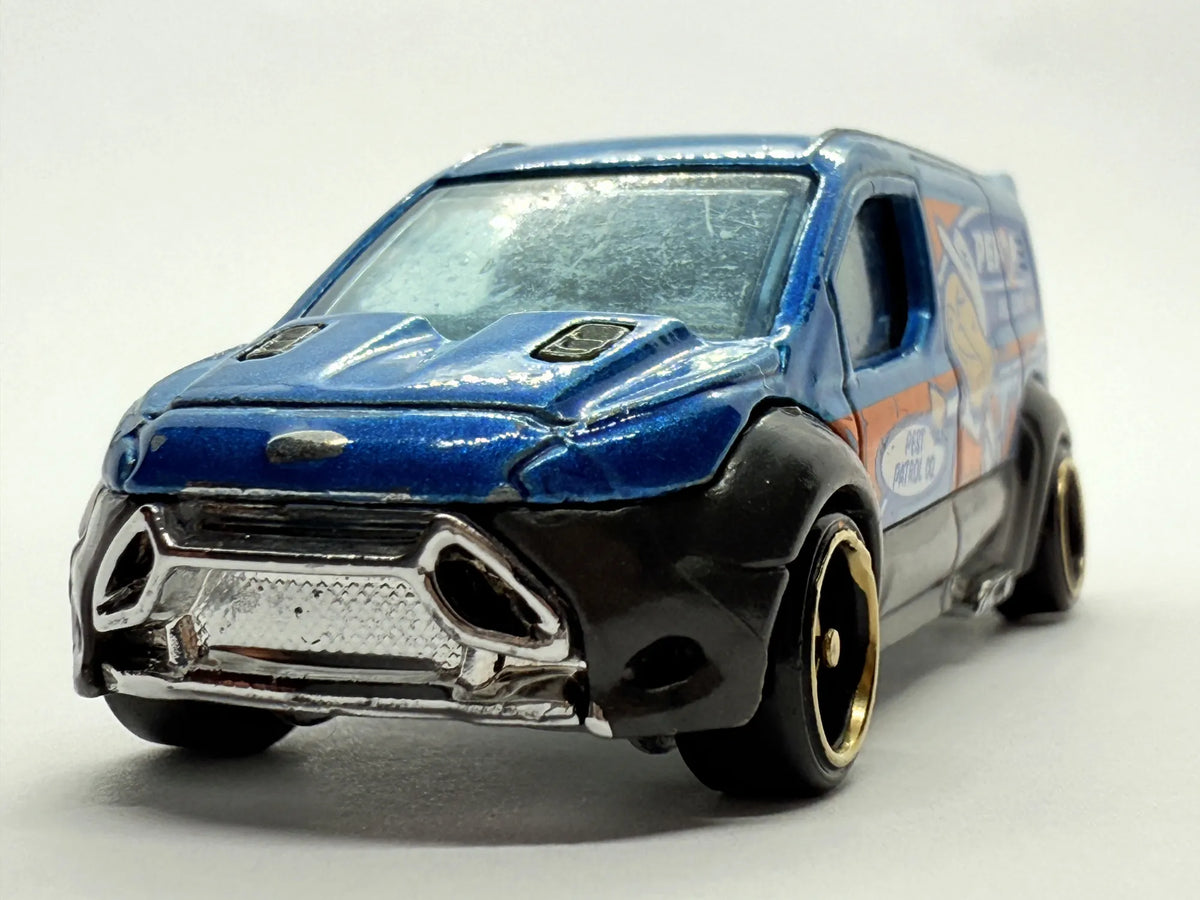 Ford Transit Connect Mainline Hot Wheels Niebieski 1:64 – zdjęcie 4