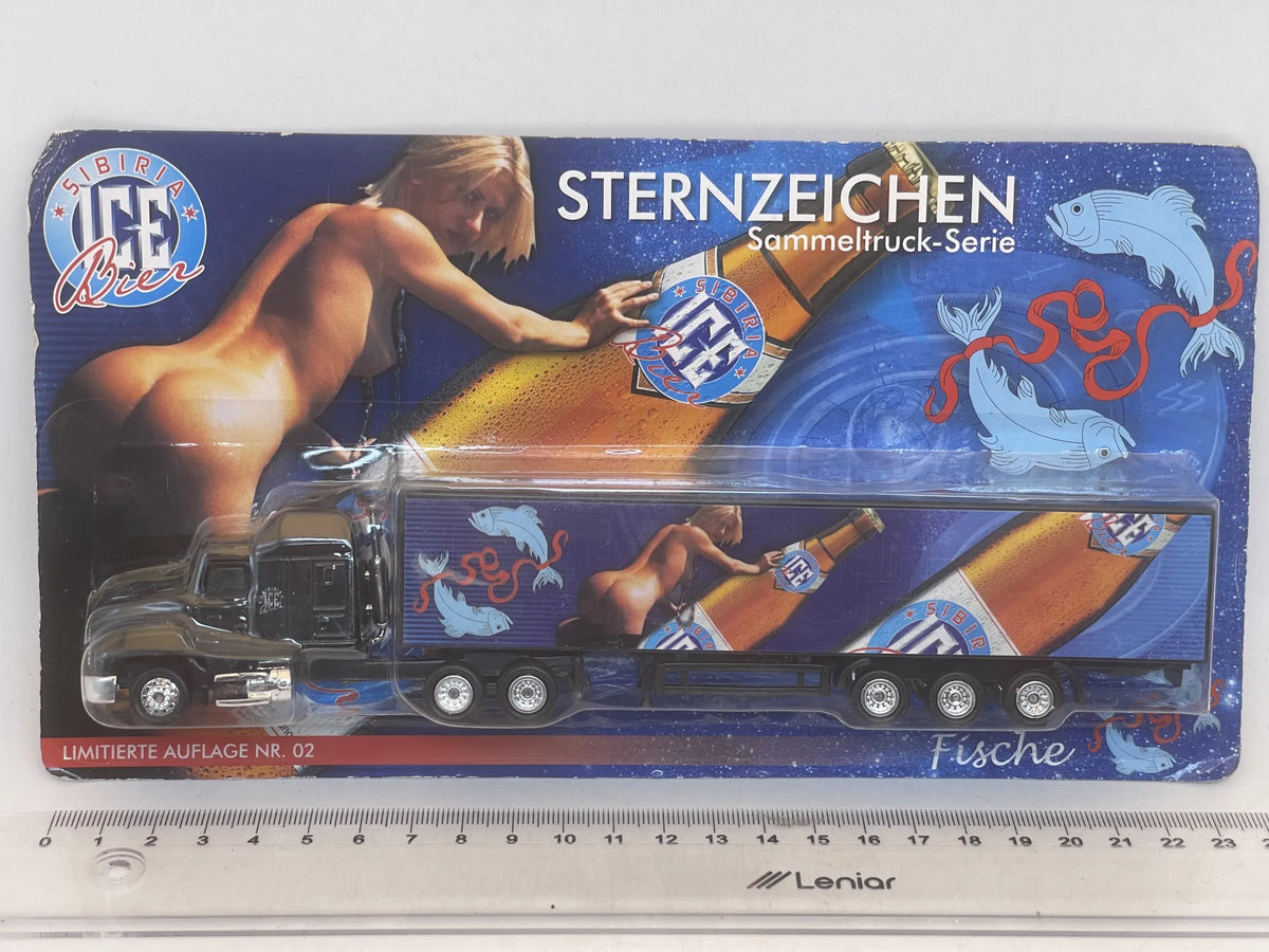 Mack CH600 Gefra-Werbung 1:87 Ciężarówka Promocyjna ICE BIER Blister Czarny – zdjęcie 4