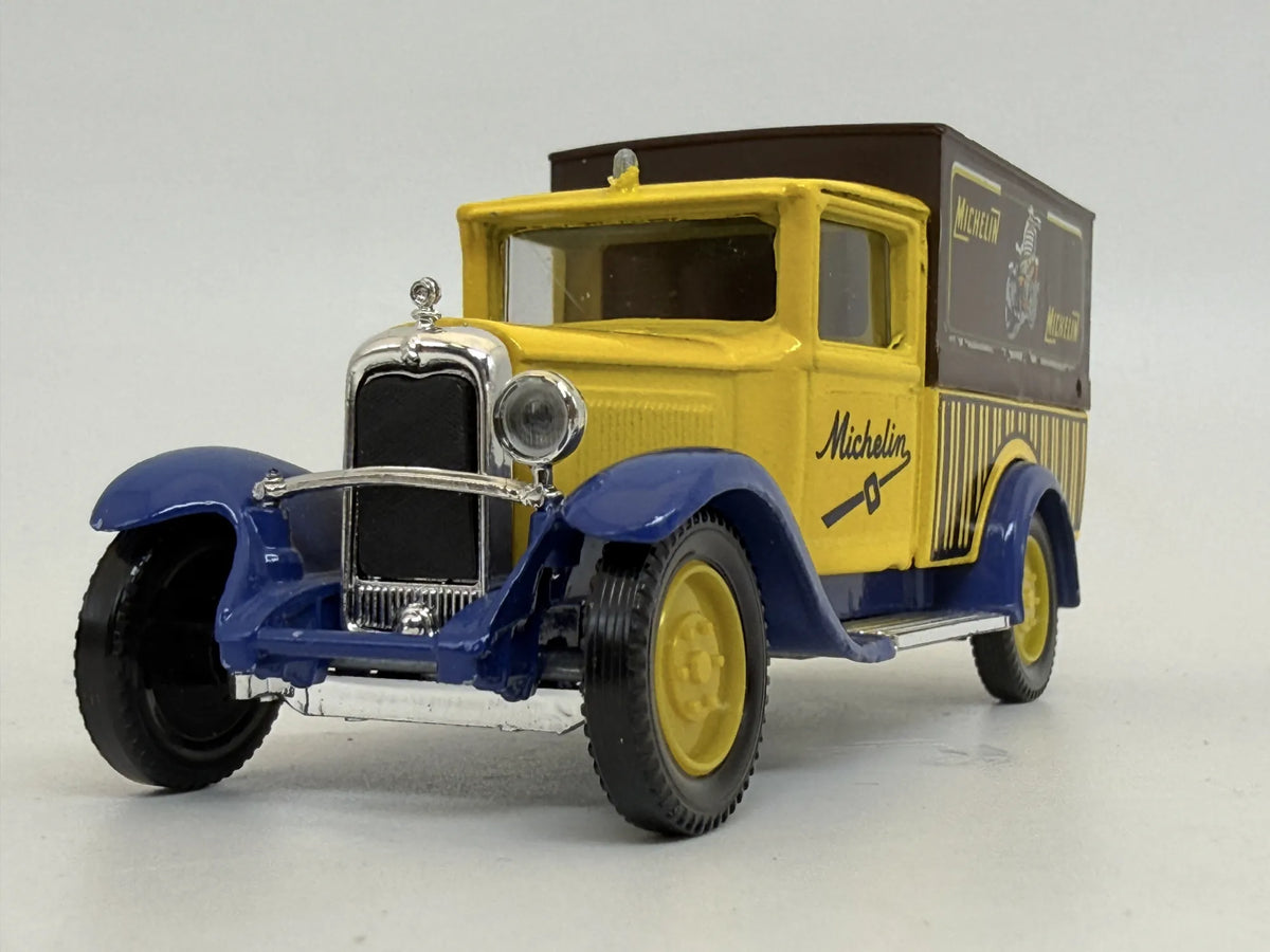 CITROEN C4F 1930, MICHELIN, Solido, Made in France, Die cast, Żółty, 1:43 – zdjęcie 4