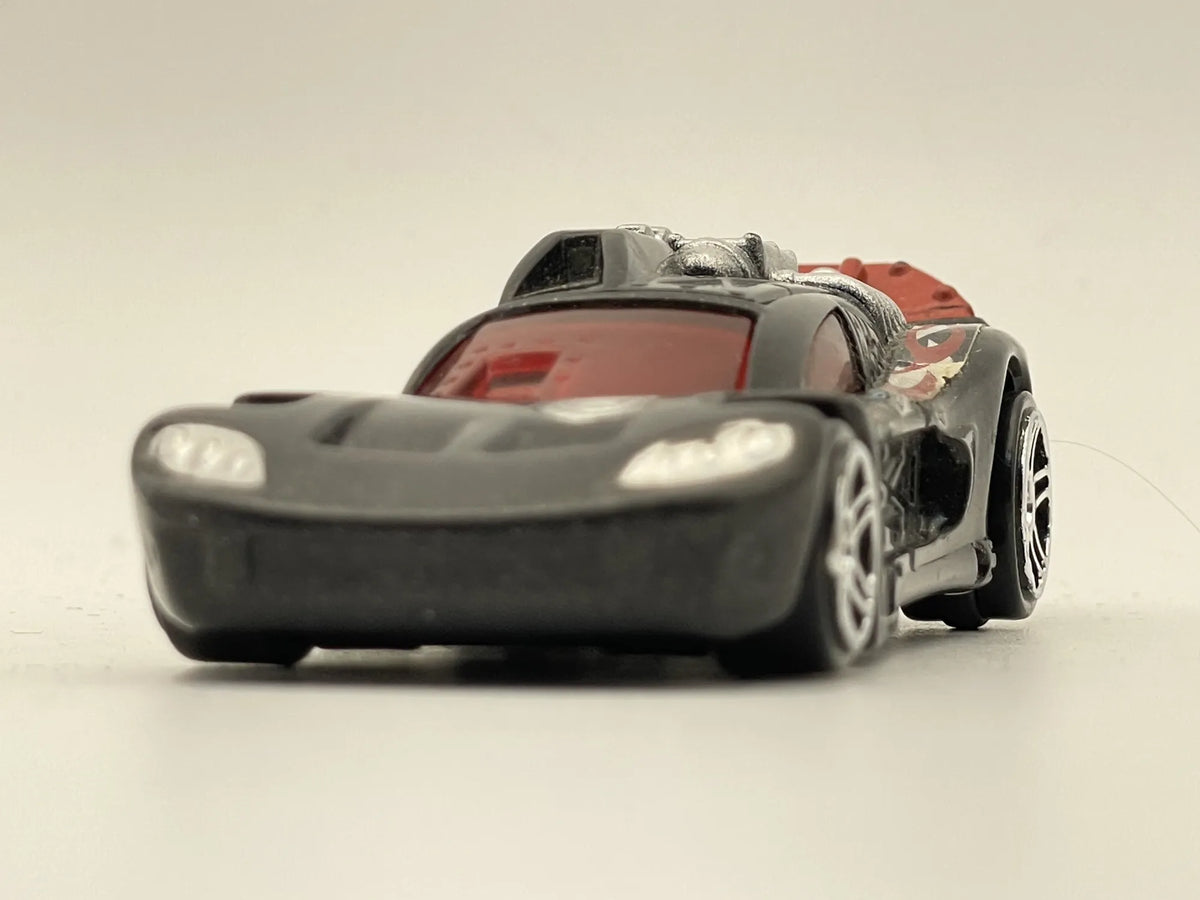 Spinebuster Seria AcceleRacers, Hot Wheels 2008 McDonald's, NSE Czarny 1:64 – zdjęcie 4