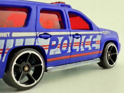 Chevy Tahoe Policja Hot Wheels 2007 Niebieski 1:64 – zdjęcie 4