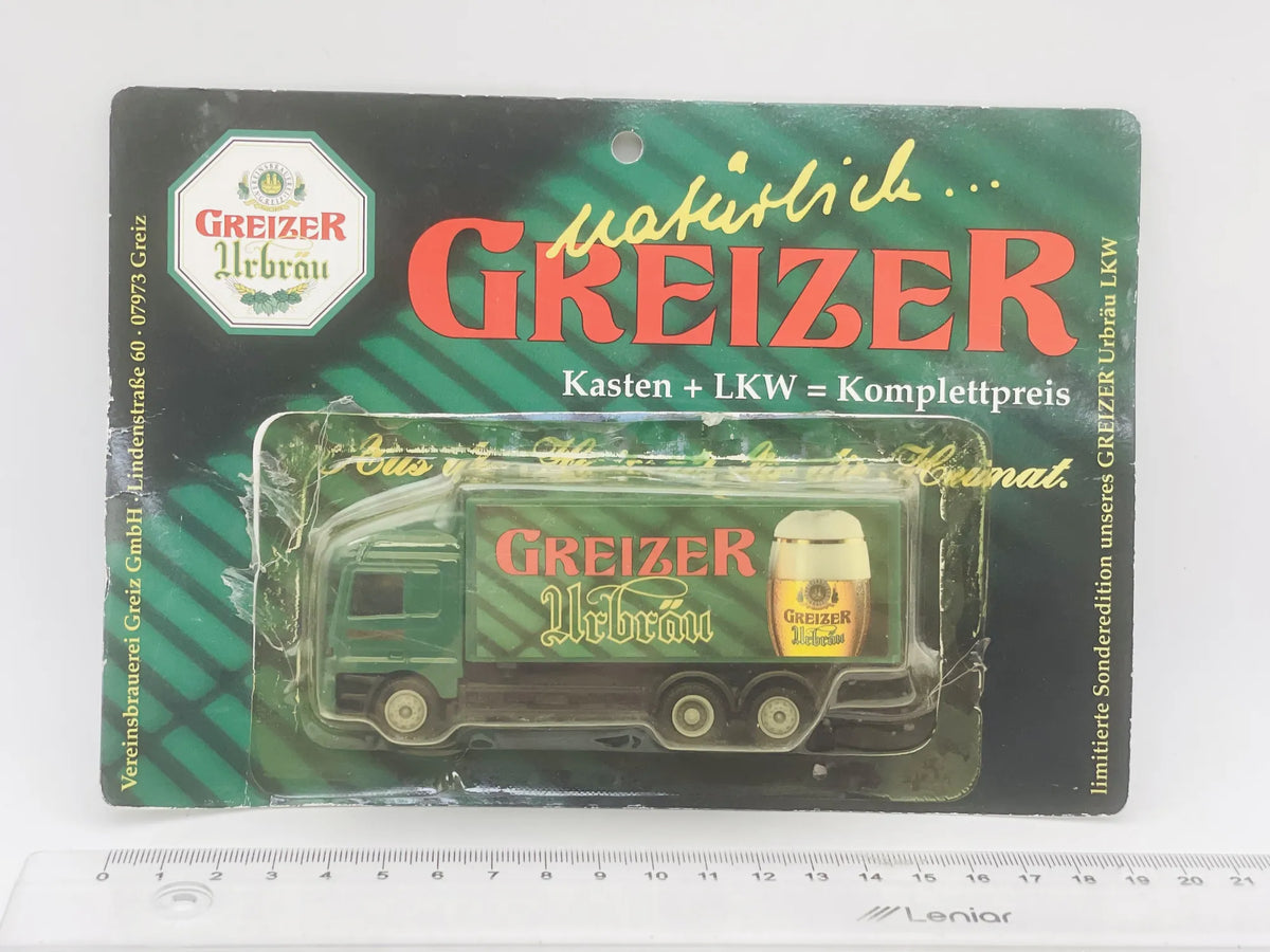 Ciężarówka Dystrybucyjna DGD 1:87 GREIZER Urbrau Blister Zielony Reklama – zdjęcie 4
