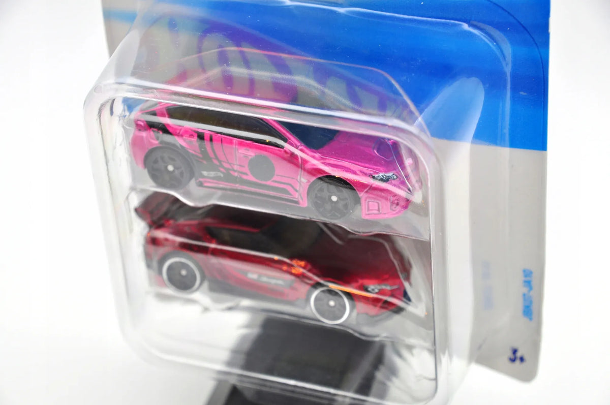Subaru Wrx Sti & Toyota Supra Hot Wheels 2024 Różowy i Bordowy 1:64 2 Pack – zdjęcie 4