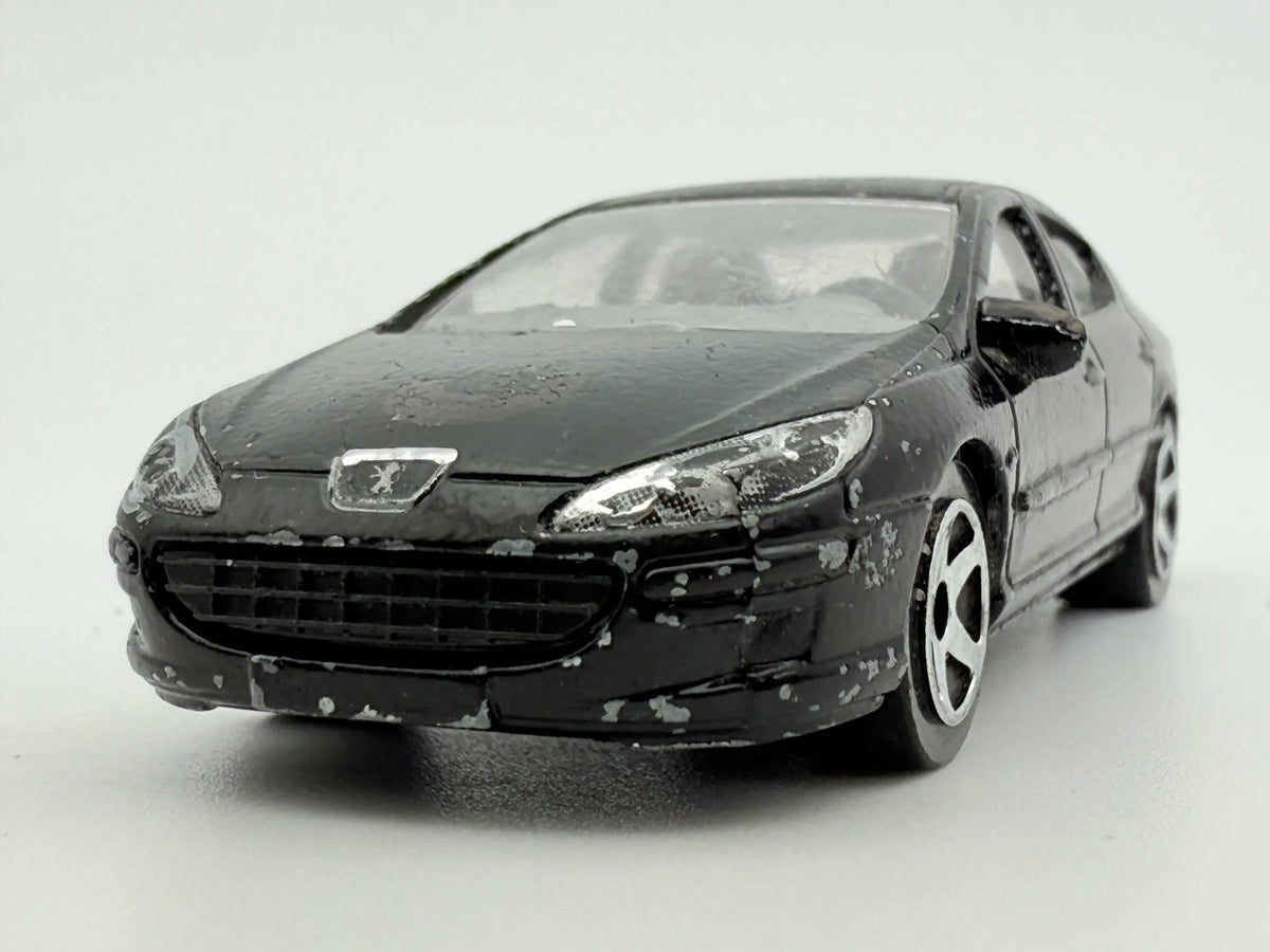 Peugeot 407, Majorette, Resoraki, Die cast 1:64, czarny – zdjęcie 4