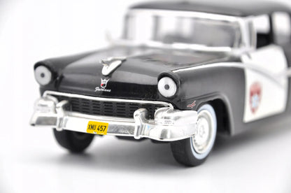 FORD FAIRLANE, Nieznana, Resoraki, Die cast 70000, Czarno-Biała, 1:43 – zdjęcie 4