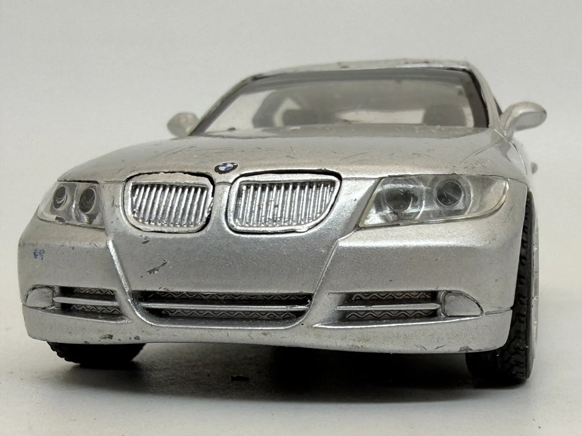 BMW 3SERIES, Unbranded, Die cast, Srebrny, 1:37, Resoraki – zdjęcie 4
