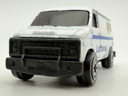 US VAN LUFTHANSA AIRPORT, Old Welly, Die cast, Biały, 1:64, Resoraki – zdjęcie 5