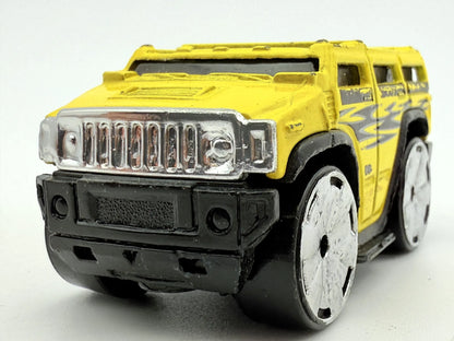 Hummer H2 Tooned, Hot Wheels 2003, Die cast, 1:64 Hot Wheels Żółty 1:64 – zdjęcie 4