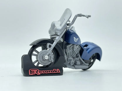 CHOPPER, Maisto + Stojak Resoraki, Die cast 52380, Niebieski,, 1:18 – zdjęcie 4