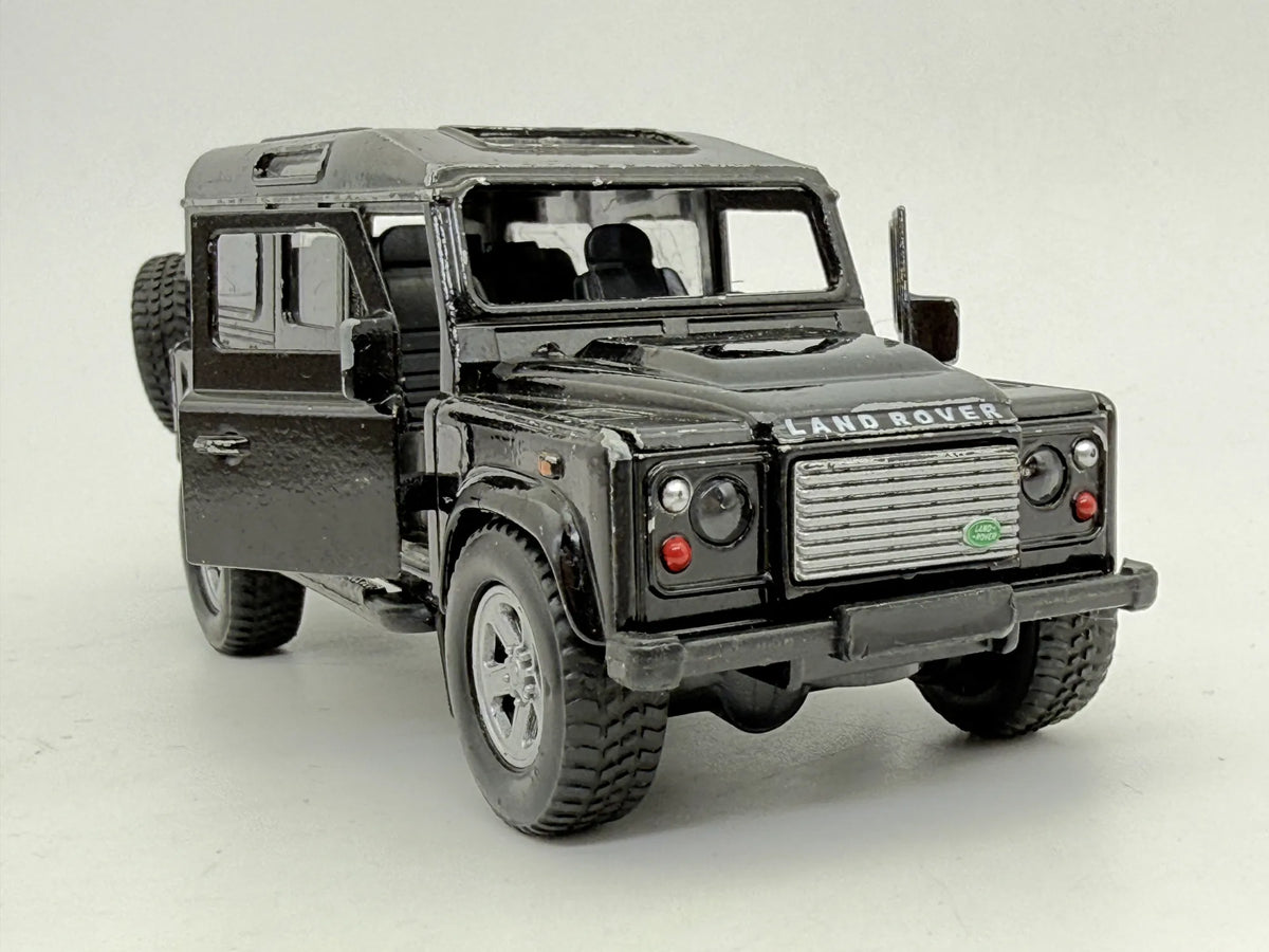 LAND ROVER DEFENDER, Unbranded Die cast, Czarny, 1:31, Resoraki – zdjęcie 4